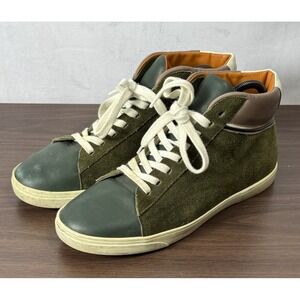 Rare ETRO Milano Lace Up High Top Leather Sneakers Mens EU 40 US 7.5 - Read